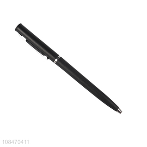 New arrival black plastic writing supplies ballpoint pen for sale