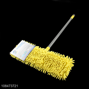 High quality household cleaning tool chenille flat mop with telescopic handle