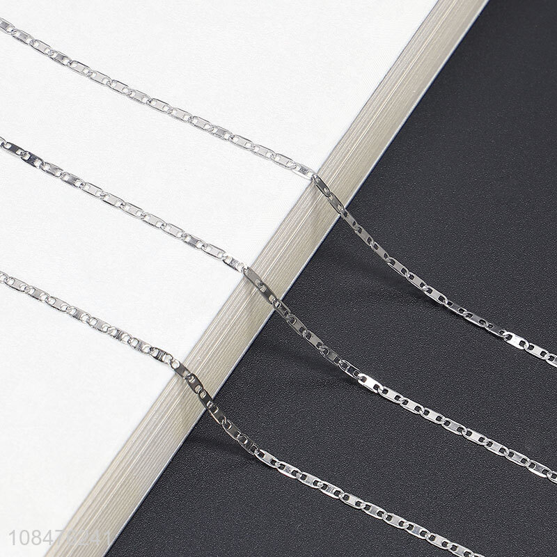 New arrival silver simple stainless steel glasses chain