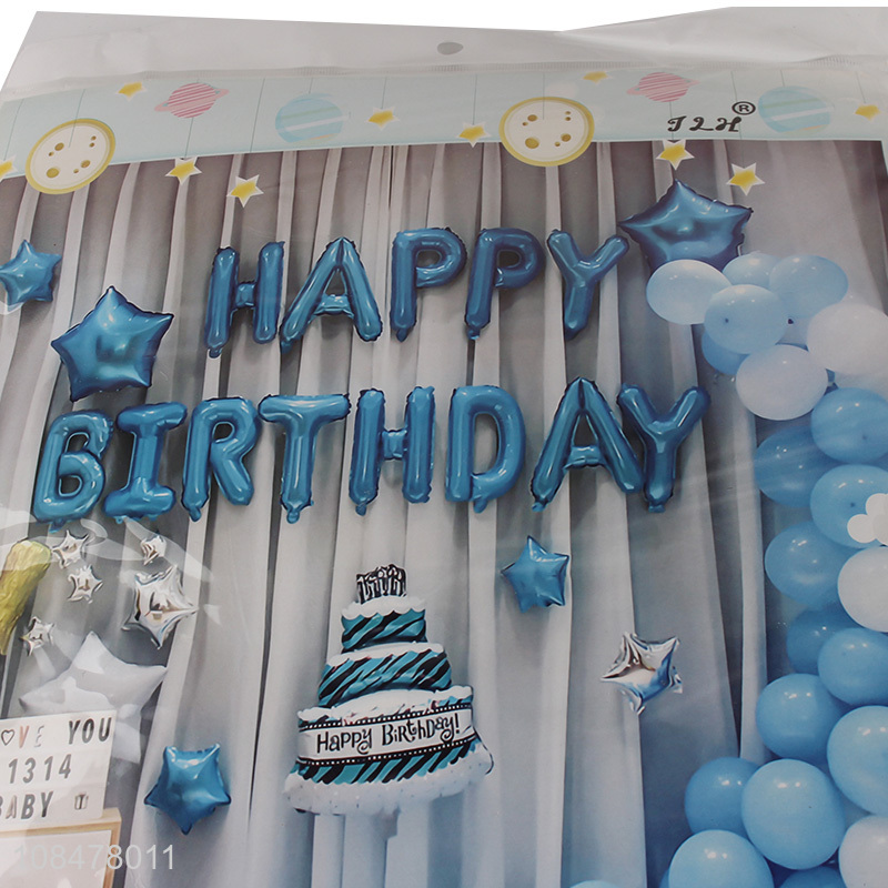 Wholesale happy birthday foil balloon birthday party banner wall decor