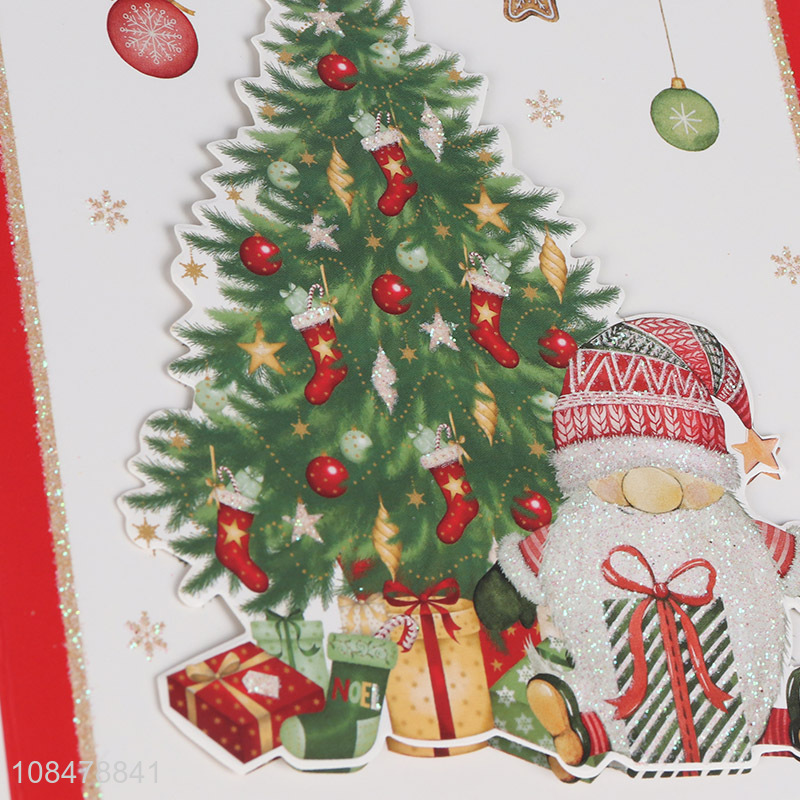 Good quality paper material printed Christmas greeting cards