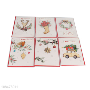 Popular design Christmas greeting cards holiday card wholesale