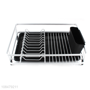 Wholesale heavy duty aluminum wire dish drainer rack dish drying rack