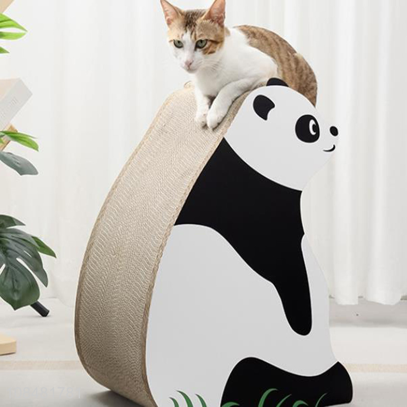 Good selling cartoon pet toys pet cat scratching board wholesale