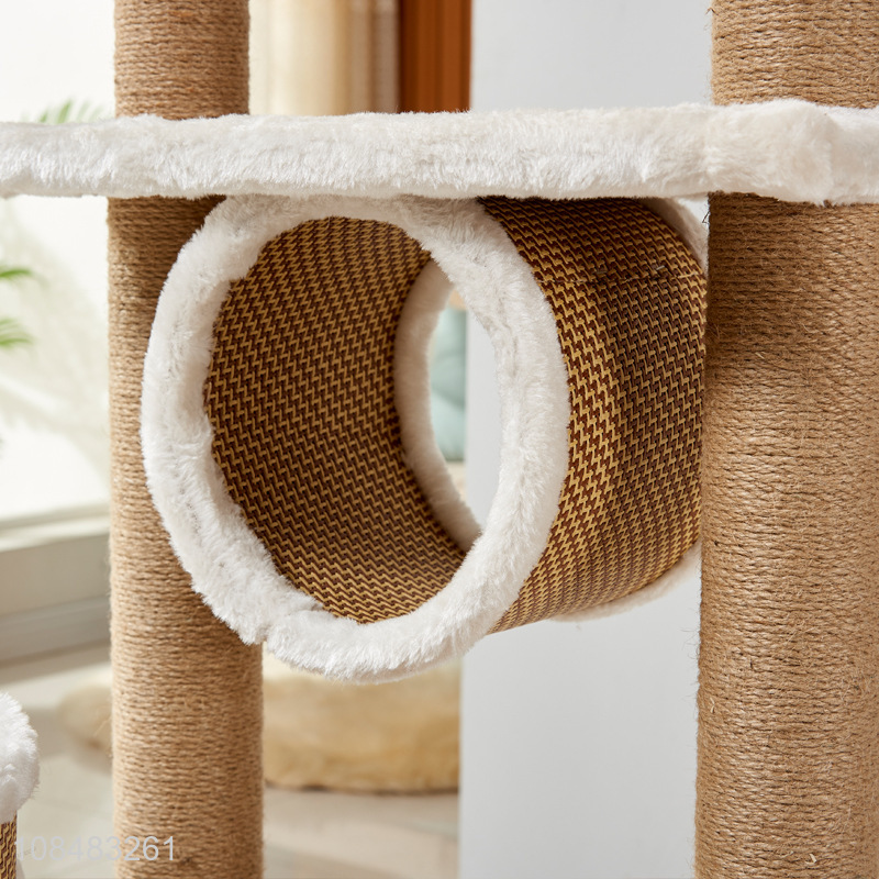 High quality creative rattan woven cat climbing frame