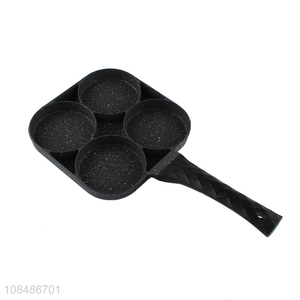 China factory four-hole egg frying pan flat non-stick frying pan