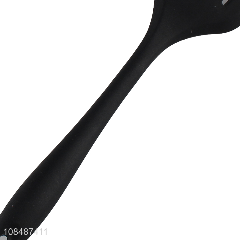 Factory price non-stick heat resistant slotted silicone spatula for steak