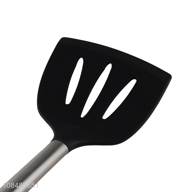 New product kitchen cooking spatula non-stick silicone slotted spatula turner