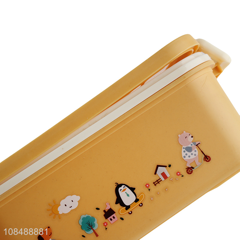 Factory price cartoon portable children lunch box wholesale