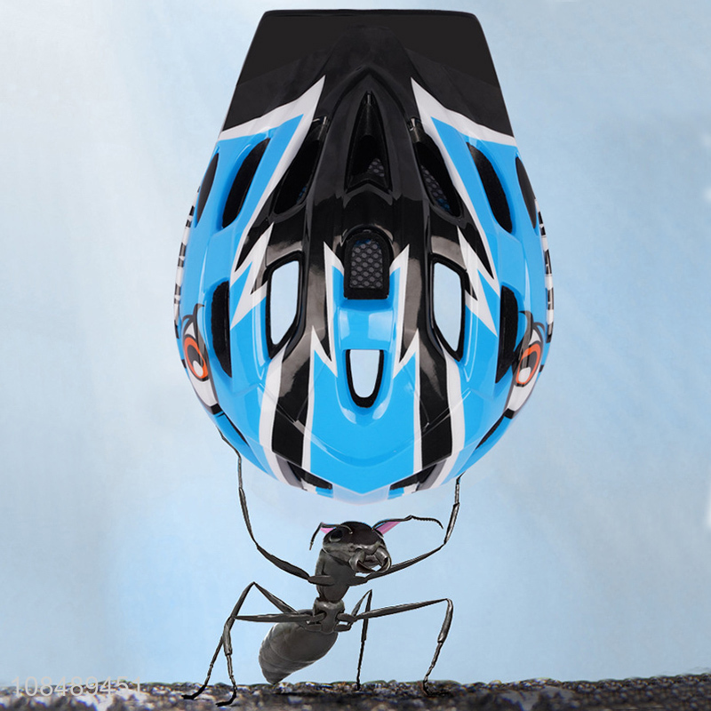Wholesale kids bike helmet cartoon monster printed multi-sports helmet