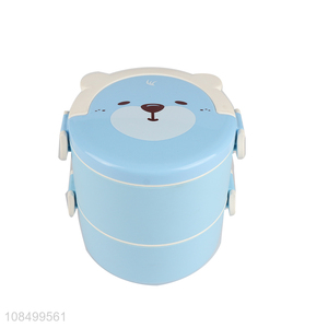 Hot selling portable double layer warm lunch box with good quality