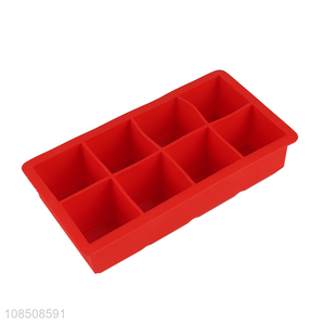 Good quality 8-cavity food grade bpa free silicone ice cube tray