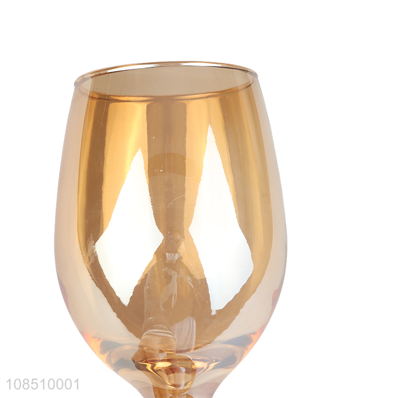 Wholesale luxury glass champagne goblet wine glasses stemmed glassware