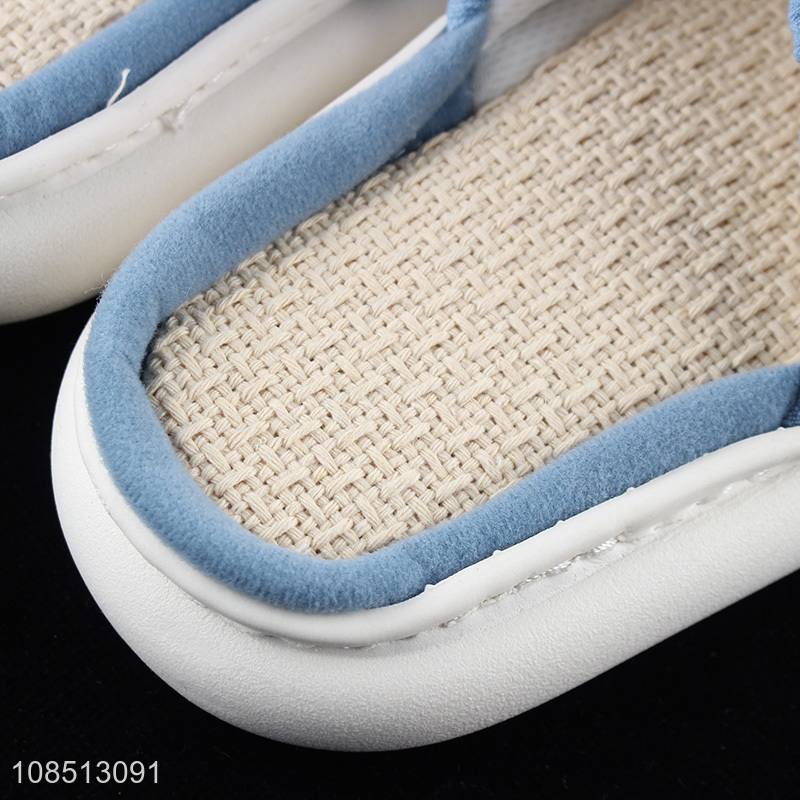 Hot sale women nonslip indoor slippers thick soft soled house slippers