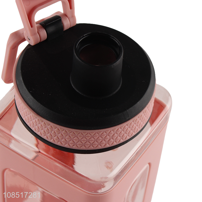 China products pink portable water bottle with handle