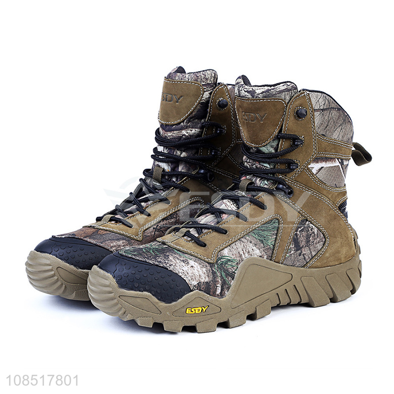 Private label men's tactical boots outdoor desert hiking boots