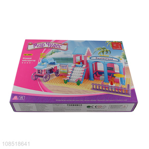 Popular products girls plastic building block toys for sale