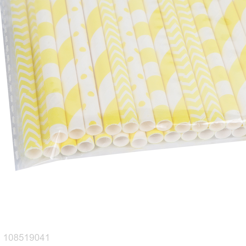 Wholesale disposable paper straws biodegradable drinking straws for beverages