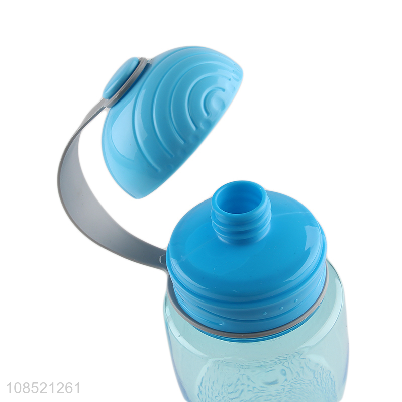 Hot selling 600ml plastic water bottle drinking bottle with handle