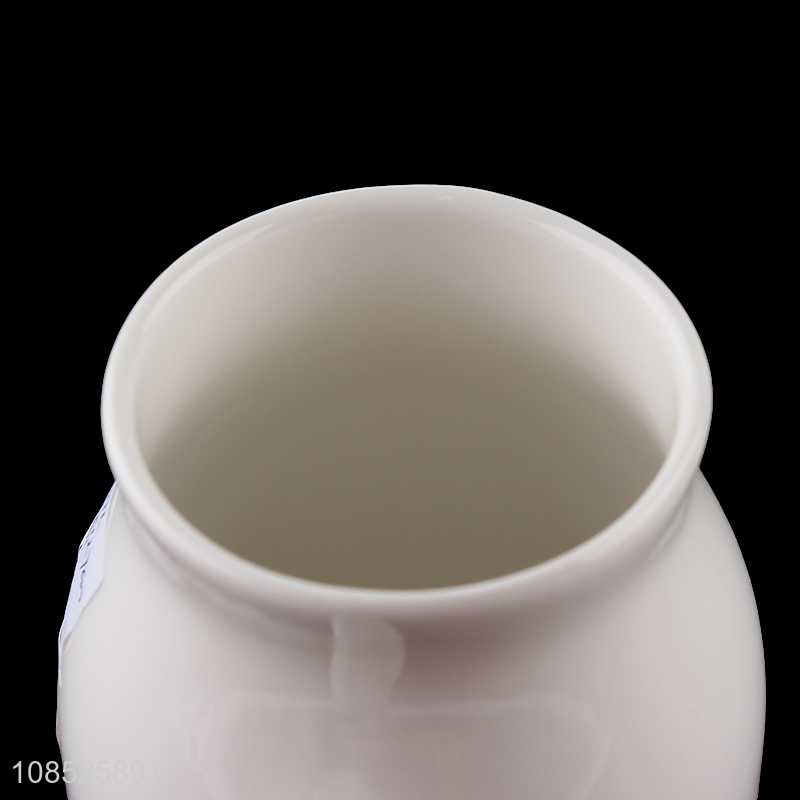 High quality large capacity ceramic mug plain drinking cup