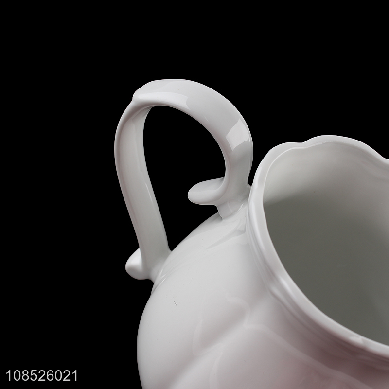 Wholesale ceramic creamer pitcher milk jar coffee serving tool