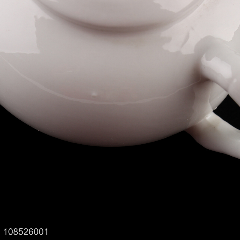 New product white ceramic creamer pitcher porcelain milk jar
