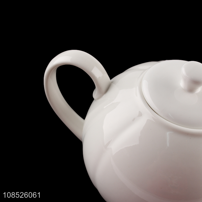 Hot selling porcelain tea pot ceramic teapot household tea set