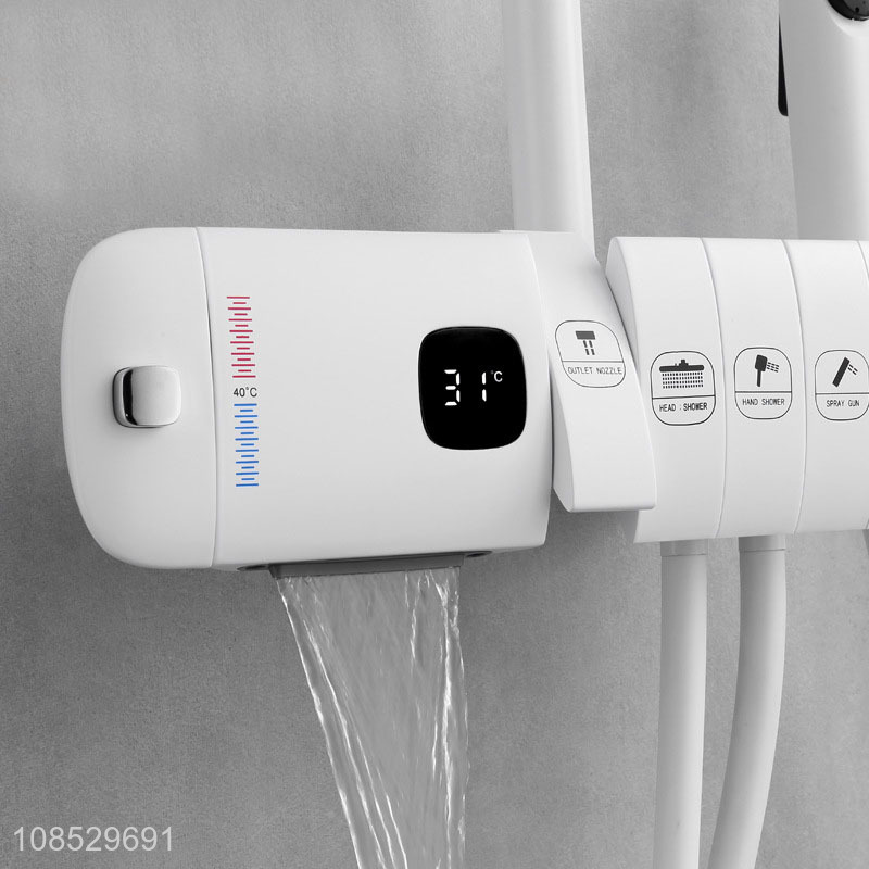 Good quality led digital display shower systerm set with bidet sprayer