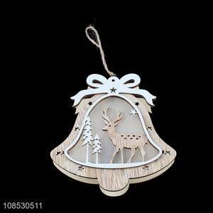 Wholesale from china bell shape wooden hanging ornaments