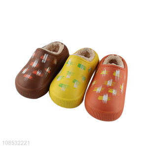 Wholesale kids slippers winter waterpoof indoor slides house slippers