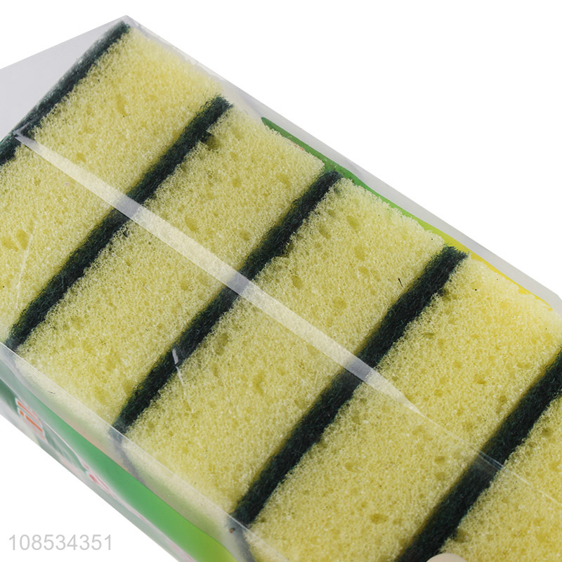 Factory direct sale reusable strong detergency sponge scouring pad