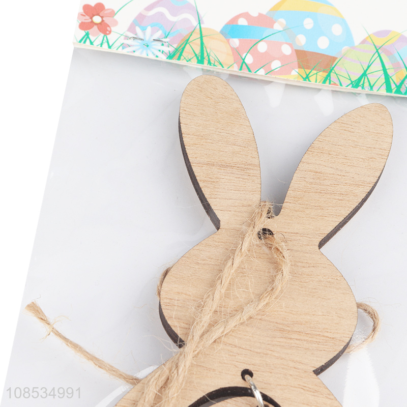 Yiwu market wooden cutout Easter tree hanging ornaments