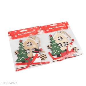 Good quality Christmas tree ornaments laser cut wooden ornaments