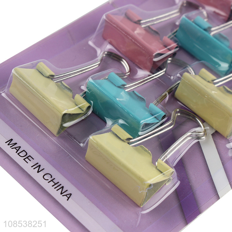 Good price 8 pieces iron binder clips for office school home