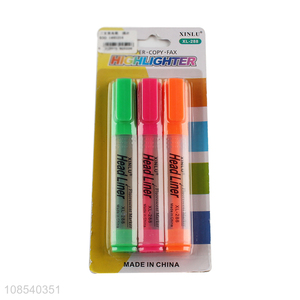 Factory price 3pieces binding supplies highlighter pen set