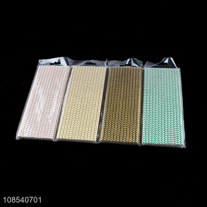 Factory price disposable paper straws waved printed drinking straws