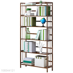 Latest design multi-layer floor shelf bookcase bookshelf