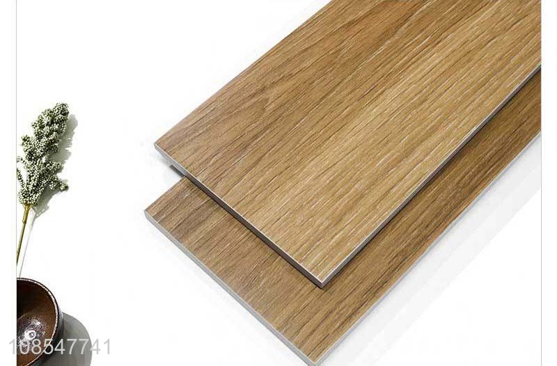 Factory supply glazed wood grain brick bathroom floor tiles