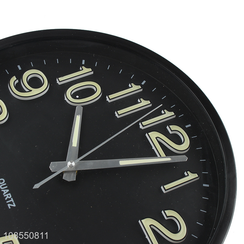 New arrival bedroom wall clock noctilucent silent quartz clock