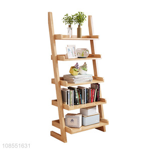 Top selling household decorative ladder book shelf wholesale