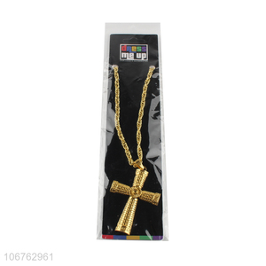 High Quality Gold Alloy Cross Necklace