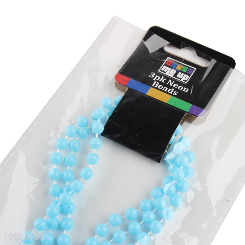 New fashion mardi gras plastic beads necklace set