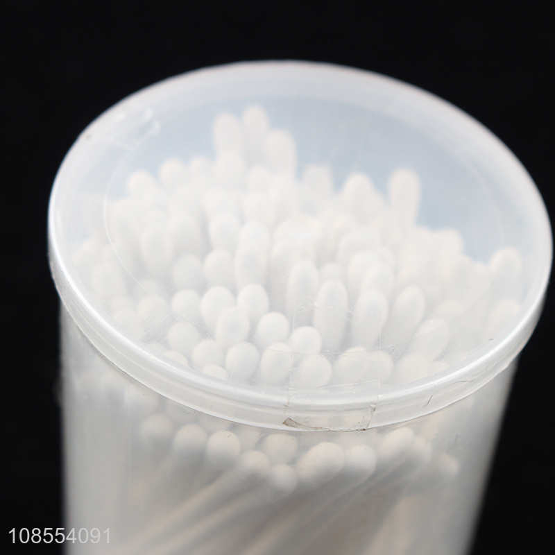 Good quality 180pcs biodegradable disposable paper cotton swabs