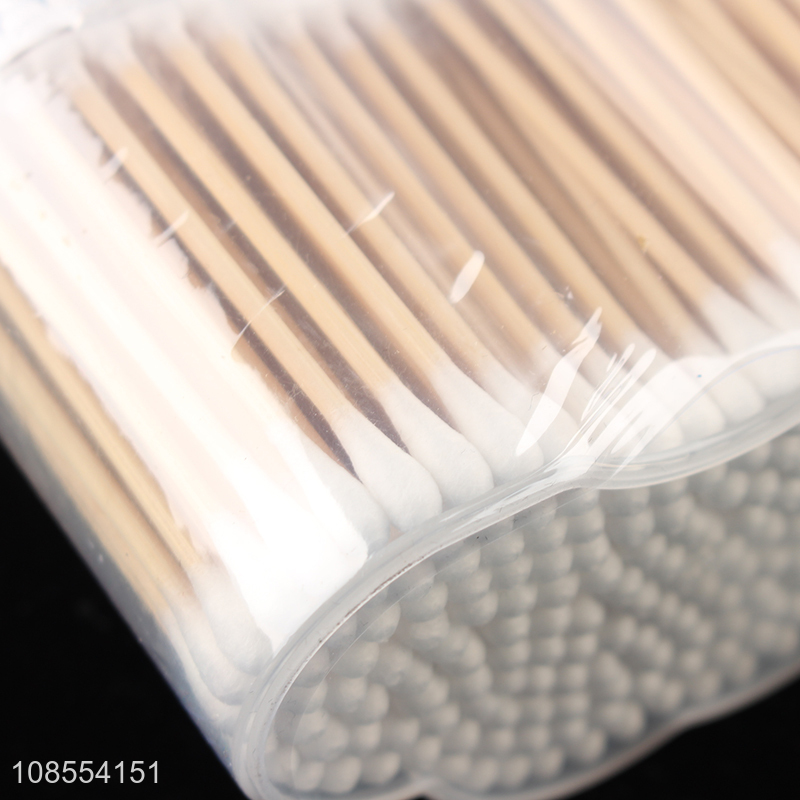 Good quality 200pcs disposable cotton buds bamboo cotton swab