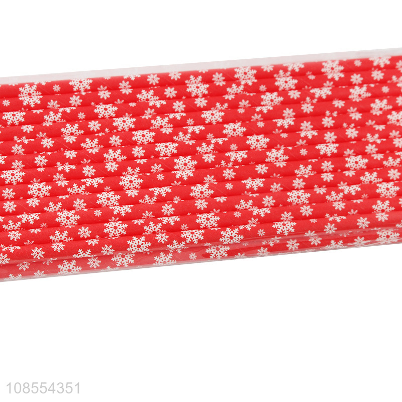 Most popular christmas style paper drinking straw