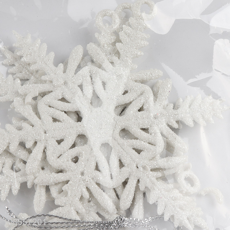 Most popular white snowflakes christmas hanging ornaments