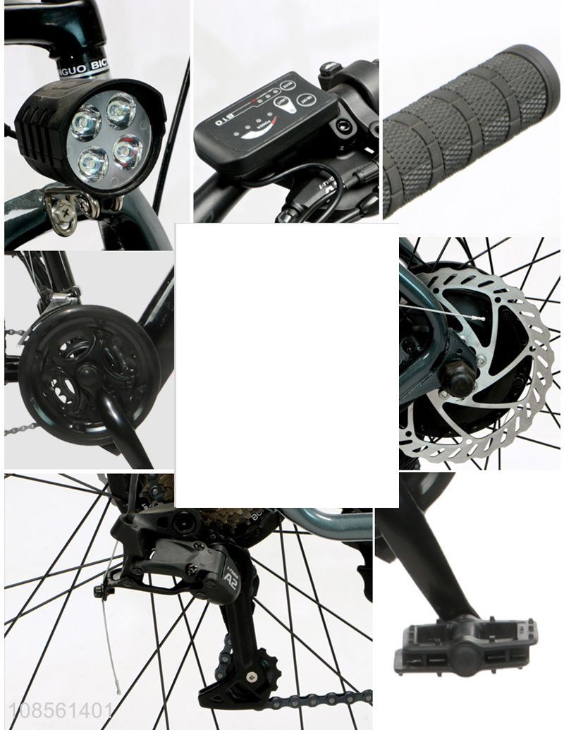 New products 27.5 inch iron frame eletric shock-absorbing variable speed mountain bicycle