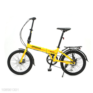 Factory wholesale 20 inch carbon steel frame bicycle folding lightweight bike