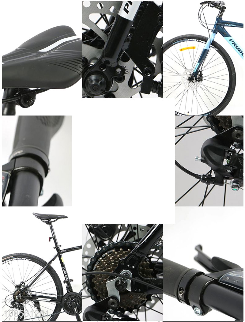 Hot product aluminum alloy frame variable speed dual-disc brake mountain bike for teens