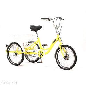 Wholesale 20 inch lightweight aluminum alloy frame tricycle bicycle for elder people